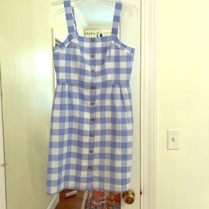 J crew checkered dress